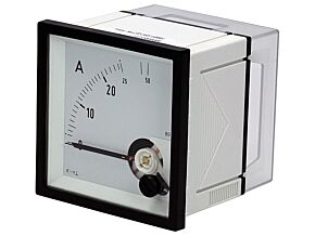 Panelowy miernik prądu AC analogowy 0÷25/50A True RMS IP52 EQN72-25/50A