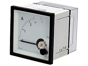 Panelowy miernik prądu AC analogowy 0÷2,5/5A True RMS IP52 EQN72 2,5/5A
