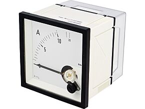 Panelowy miernik prądu AC analogowy 0÷10/20A True RMS IP52 EQN72-10/20A