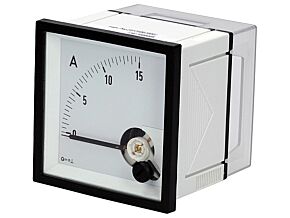 Panelowy miernik prądu DC analogowy 0..15A IP52 DQN72 15A