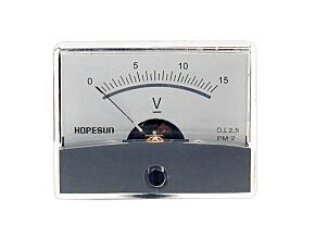 Analogowy woltomierz panelowy 15V DC