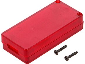 Obudowa do USB X:30mm Y:65mm Z:15,5mm ABS przezroczysty czerwony Obudowa do USB X:30mm Y:65mm Z:15,5mm ABS przezroczysty czerwony