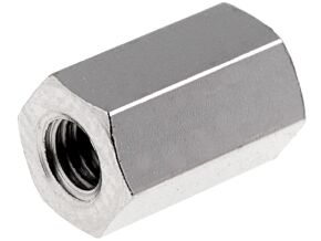 Tulejka dystansowa, mosiądz 8mm gwint M3