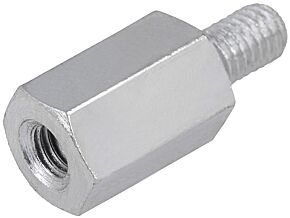 Tulejka dystansowa gwintowana; Gwint wew: M4; 8mm; Gwint zew: M4