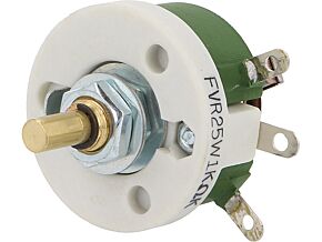 Potencjometr osiowy jednoobrotowy SR PASSIVES 1kOhm 25W 6mm drutowy Potencjometr osiowy jednoobrotowy SR PASSIVES 1kOhm 25W 6mm drutowy