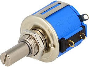 Potencjometr osiowy wieloobrotowy BOURNS 100Ohm 2W ±5% 6,35mm