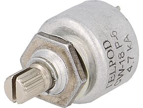 Potencjometr osiowy jednoobrotowy TELPOD 4,7kOhm 1W ±20% 4mm liniowa