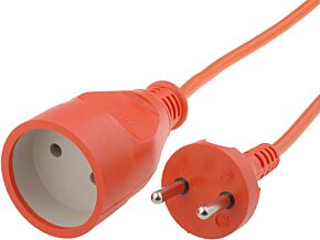 Przedłużacz sieciowy PVC pomarańczowy 2x1mm2 30m Przedłużacz sieciowy PVC pomarańczowy 2x1mm2 30m