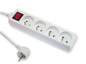 Przedłużacz sieciowy 3m z uziemieniem i wyłącznikiem Przedłużacz sieciowy 3m z uziemieniem i wyłącznikiem