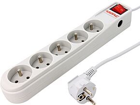 Listwa zasilająca zabezpieczająca ARMAC 5 gniazd 250VAC 10A 5m