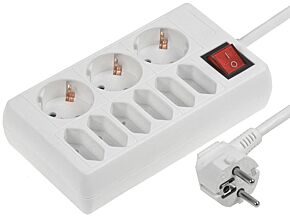 Listwa zasilająca LOGILINK 9 gniazd 230VAC 16A 1,5m