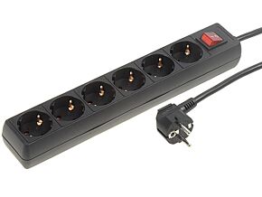 Listwa zasilająca LOGILINK 6 gniazd 230VAC 16A 1,5m Listwa zasilająca LOGILINK 6 gniazd 230VAC 16A 1,5m