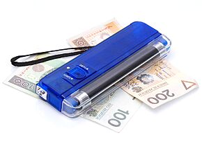 Kieszonkowy tester UV do banknotów niebieski