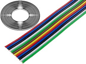 Przewód wstążkowy wielobarwny 12x1mm