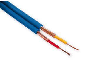 Płaski kabel mikrofonowy 2x0,14mm niebieski Płaski kabel mikrofonowy 2x0,14mm niebieski