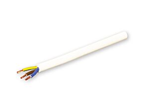 Kabel sieciowy 3x0,75 mm okrągły biały Kabel sieciowy 3x0,75 mm okrągły biały