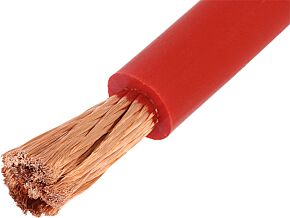 Przewód; Silistrom®; linka; OFC; 1x6mm2; silikon; czerwony; 1,5kV Przewód; Silistrom®; linka; OFC; 1x6mm2; silikon; czerwony; 1,5kV