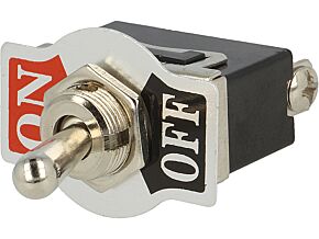 Przełącznik dźwigniowy 2-pozycyjny SPST (ON)-OFF 10A/250VAC Przełącznik dźwigniowy 2-pozycyjny SPST (ON)-OFF 10A/250VAC