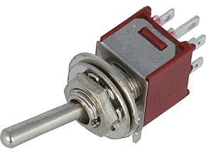 Przełącznik dźwigniowy 2-pozycyjny DPDT ON-ON 1A/250VAC 20mOhm Przełącznik dźwigniowy 2-pozycyjny DPDT ON-ON 1A/250VAC 20mOhm