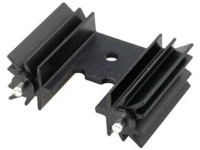 Radiator wytłaczany TO220 25,4mm czarny 12,6K/W