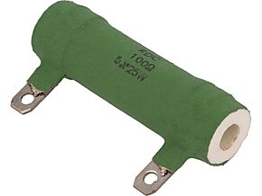 Rezystor drutowy 100 Ohm 25W ±5% fi18x56mm Wypr: do lutowania Rezystor drutowy 100 Ohm 25W ±5% fi18x56mm Wypr: do lutowania