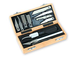 Podręczny 13 elementowy zestaw noży modelarskich