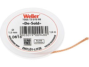 Taśma rozlutowująca WELLER 1,5mm/1,6m Taśma rozlutowująca WELLER 1,5mm/1,6m
