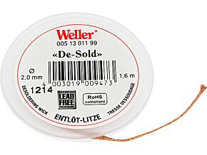 Taśma rozlutowująca WELLER 2mm/1,6m