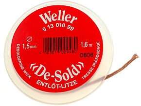 Taśma rozlutowująca WELLER 1,5mm/1,6m Taśma rozlutowująca WELLER 1,5mm/1,6m