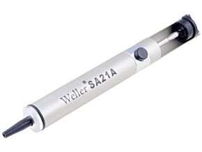 Odsysacz lutowniczy WELLER SA21A ESD duża siła ssania, metalowy Dł:200mm