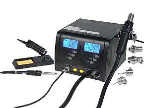 Stacja na gorące powietrze cyfrowa ESD 160÷480°C 3÷24l/min