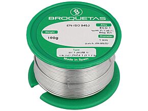 Spoiwo Sn99,3Cu0,7 BROQUETAS drut 1mm 100g Topnik No Clean