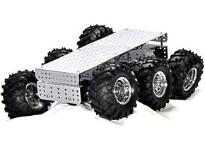 Podwozie kołowe 34:1 srebrny 420x300x130mm 2÷7,2VDC