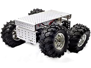 Podwozie kołowe 75:1 srebrny 280x300x130mm 2÷7,2VDC Podwozie kołowe 75:1 srebrny 280x300x130mm 2÷7,2VDC