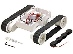 Akc.do robot podwozie gąsienicowe 86,8:1 biały 245x225x75mm Akc.do robot podwozie gąsienicowe 86,8:1 biały 245x225x75mm