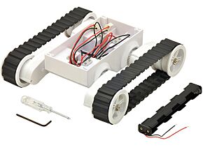 Akc.do robot podwozie gąsienicowe 86,8:1 biały 245x225x75mm Akc.do robot podwozie gąsienicowe 86,8:1 biały 245x225x75mm