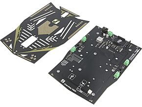 Podwozie kołowe 120:1 czarny, żółto-zielony 225x48,3x23mm