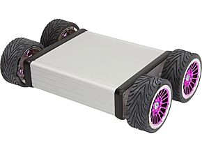 Podwozie kołowe 74:1 srebrny 187x120x53mm 6VDC Il.siln:4