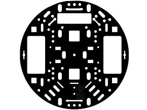 Akc.do robot podwozie akryl czarny O127x3mm Akc.do robot podwozie akryl czarny O127x3mm
