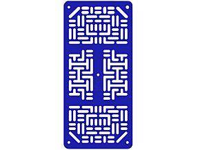 Akc.do robot podwozie akryl niebieski 172x80x3mm Akc.do robot podwozie akryl niebieski 172x80x3mm