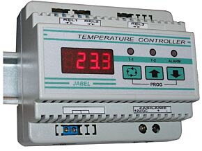Termoregulator mikroprocesorowy -50°C do +500°C 3-progowy (obudowa na szynę DIN)