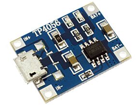 Ładowarka ogniw Li-on z zabezpieczeniem TP-4056 Ładowarka ogniw Li-on z zabezpieczeniem TP-4056