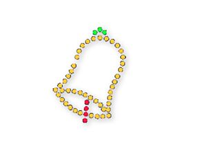 Ruchomy dzwonek z 83 diod LED (do montażu)