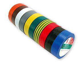 Zestaw 10 taśm izolacyjnych 19mm różne kolory 25m