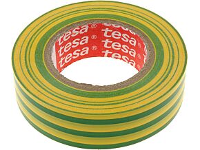Taśma izolacyjna TESA PVC 19mm L:20m żółto-zielony Taśma izolacyjna TESA PVC 19mm L:20m żółto-zielony