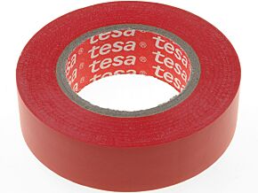 Taśma izolacyjna TESA PVC 19mm L:20m czerwony Taśma izolacyjna TESA PVC 19mm L:20m czerwony