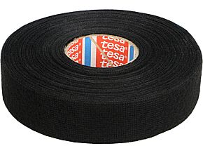 Taśma parciana TESA wełna PET 25mm L:25m czarny Taśma parciana TESA wełna PET 25mm L:25m czarny
