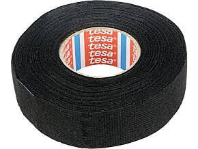 Taśma parciana TESA wełna PET 25mm L:15m czarny Taśma parciana TESA wełna PET 25mm L:15m czarny