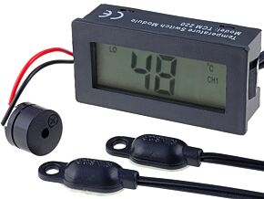 Panelowy termometr z sondą zewn. od -30°C do 69,9°C