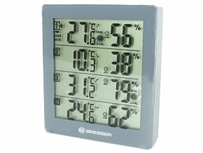 Stacja meteorologiczna Bresser Temeo Hygro Quadro- srebrna Stacja meteorologiczna Bresser Temeo Hygro Quadro- srebrna
